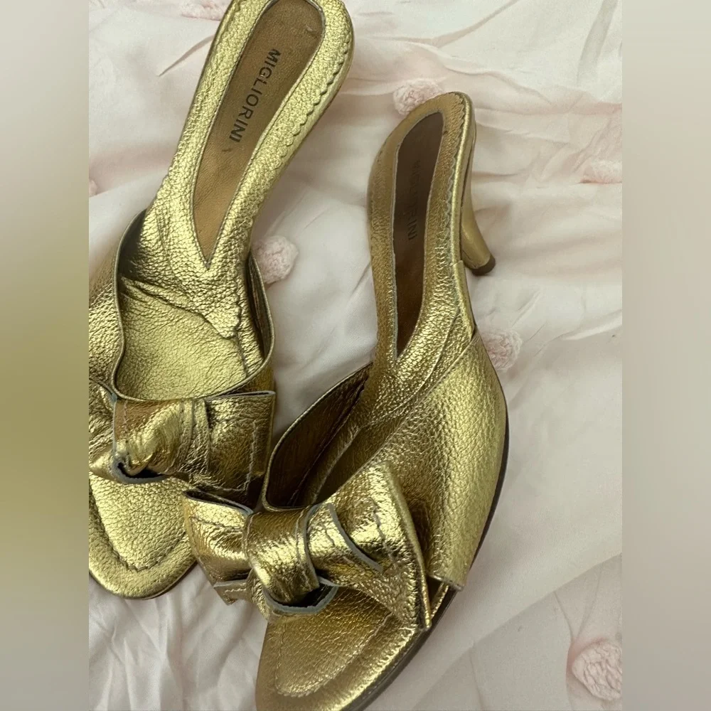 Gold Migliorini Heels - Picture 4 of 7